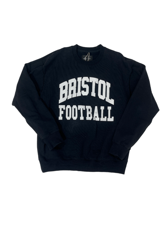 Bristol FC Relaxed Heavyweight Black Crewneck / Size L