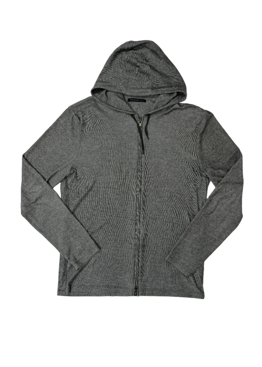 Lightweight Full Zip Pima Cotton Blend Stone Grey / Size L