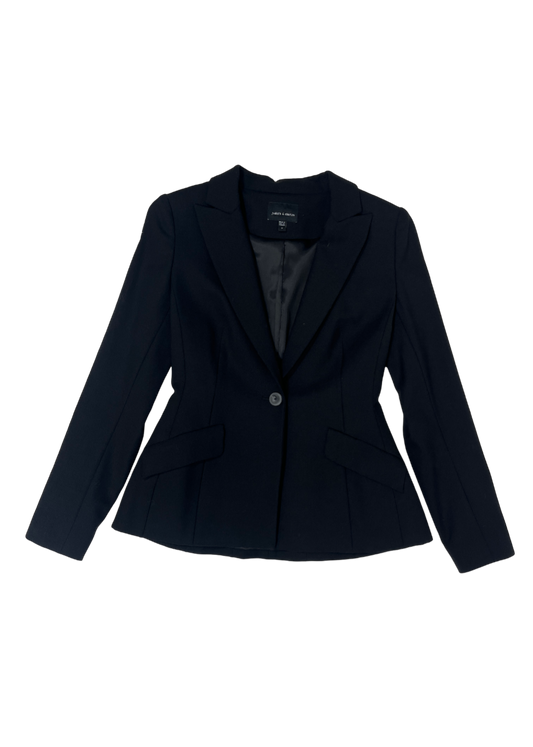 Classic Black Blazer / Size 2