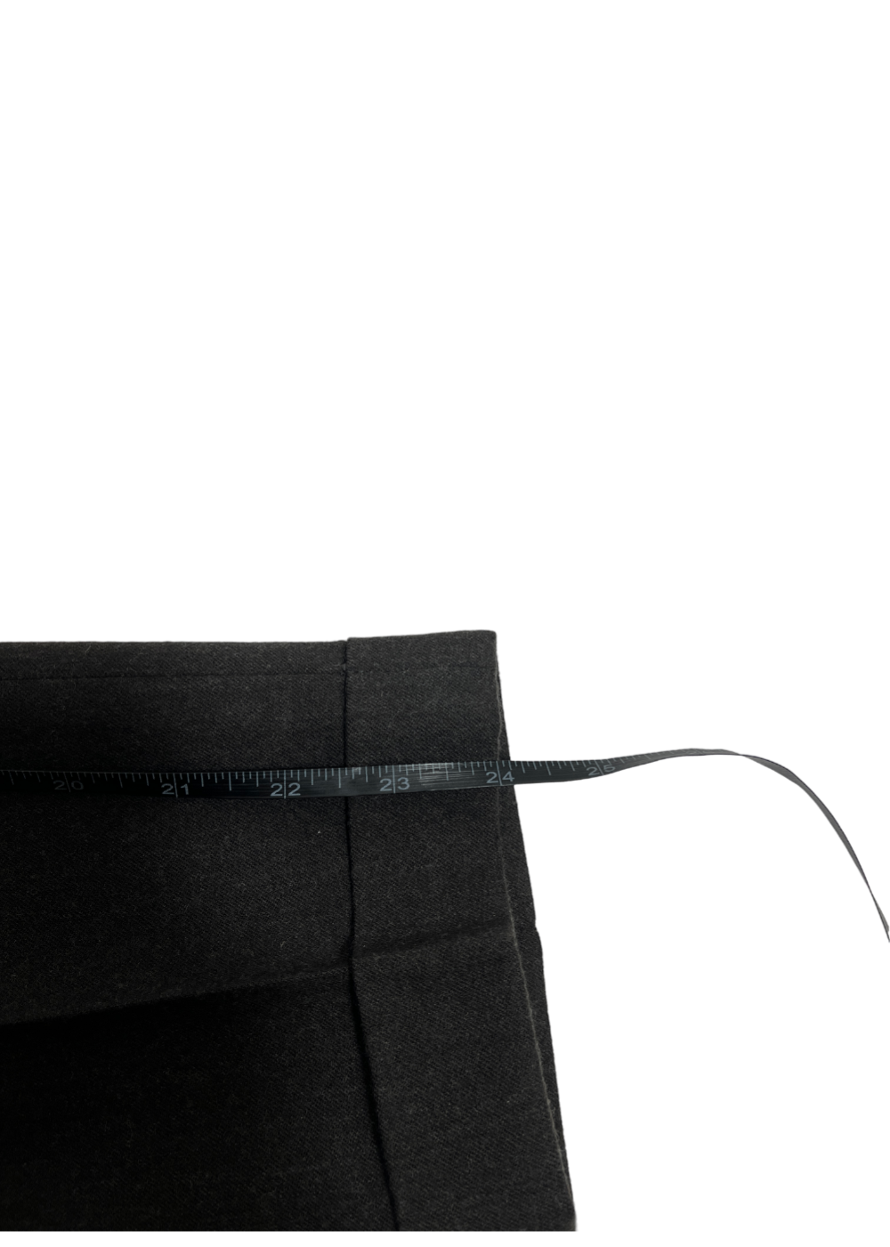 Grey Cuffed Wool Trouser / Size 6