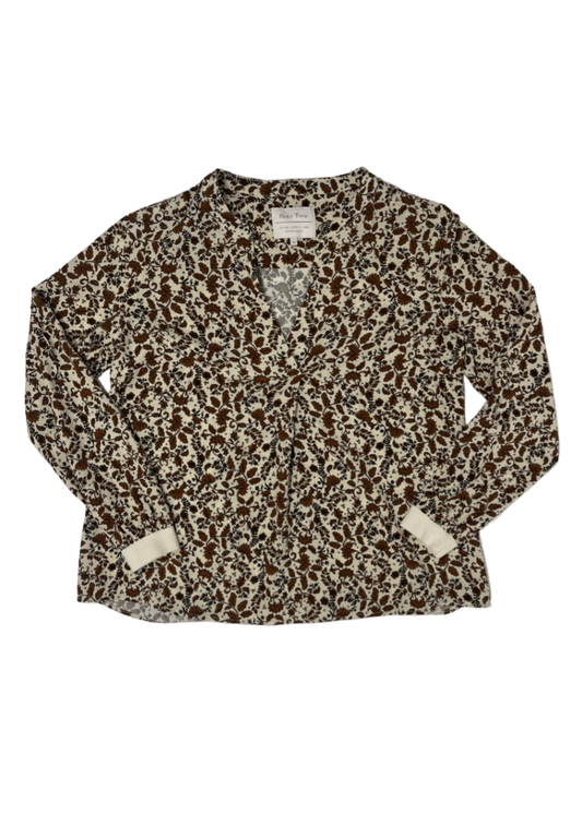 Tonnie Beige/Brown Floral Blouse / Size 6