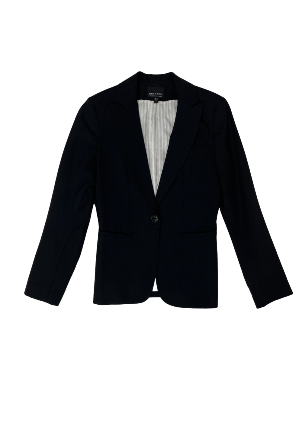 Single Button Blazer Black / Size 2
