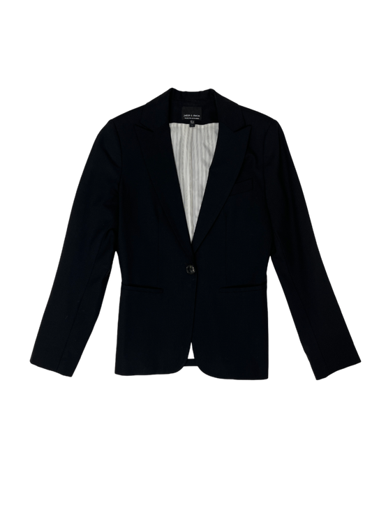Single Button Blazer Black / Size 2