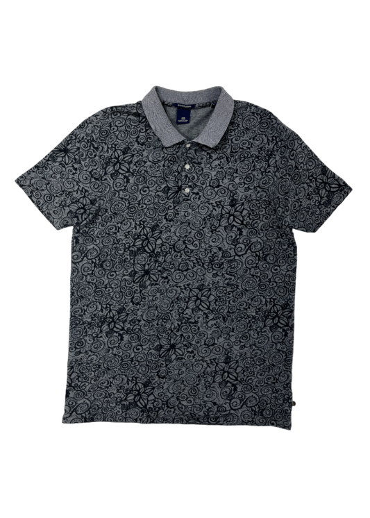 Floral Cotton Polo Grey / Size L