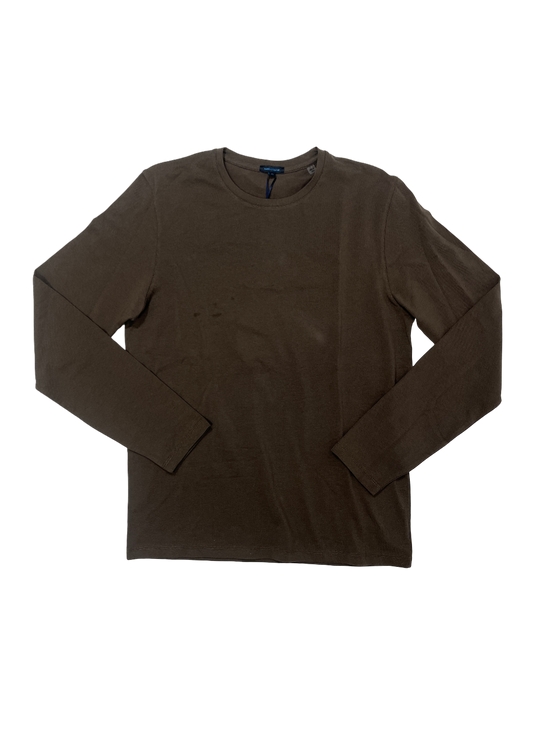 Pima Cotton Stretch Long Sleeve T-Shirt Chestnut / Size M