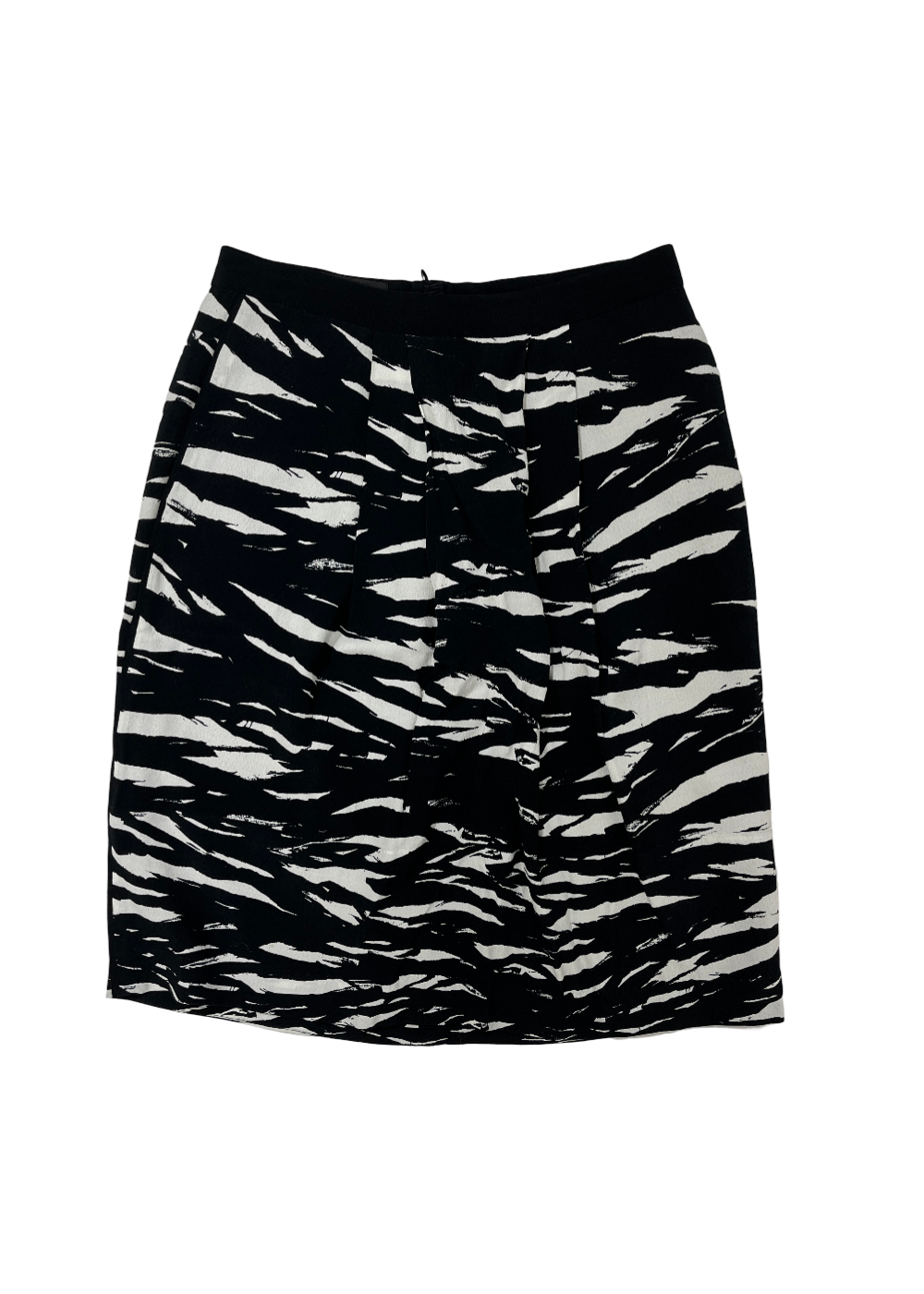 Hikas Black/White Printed Skirt / Size 2