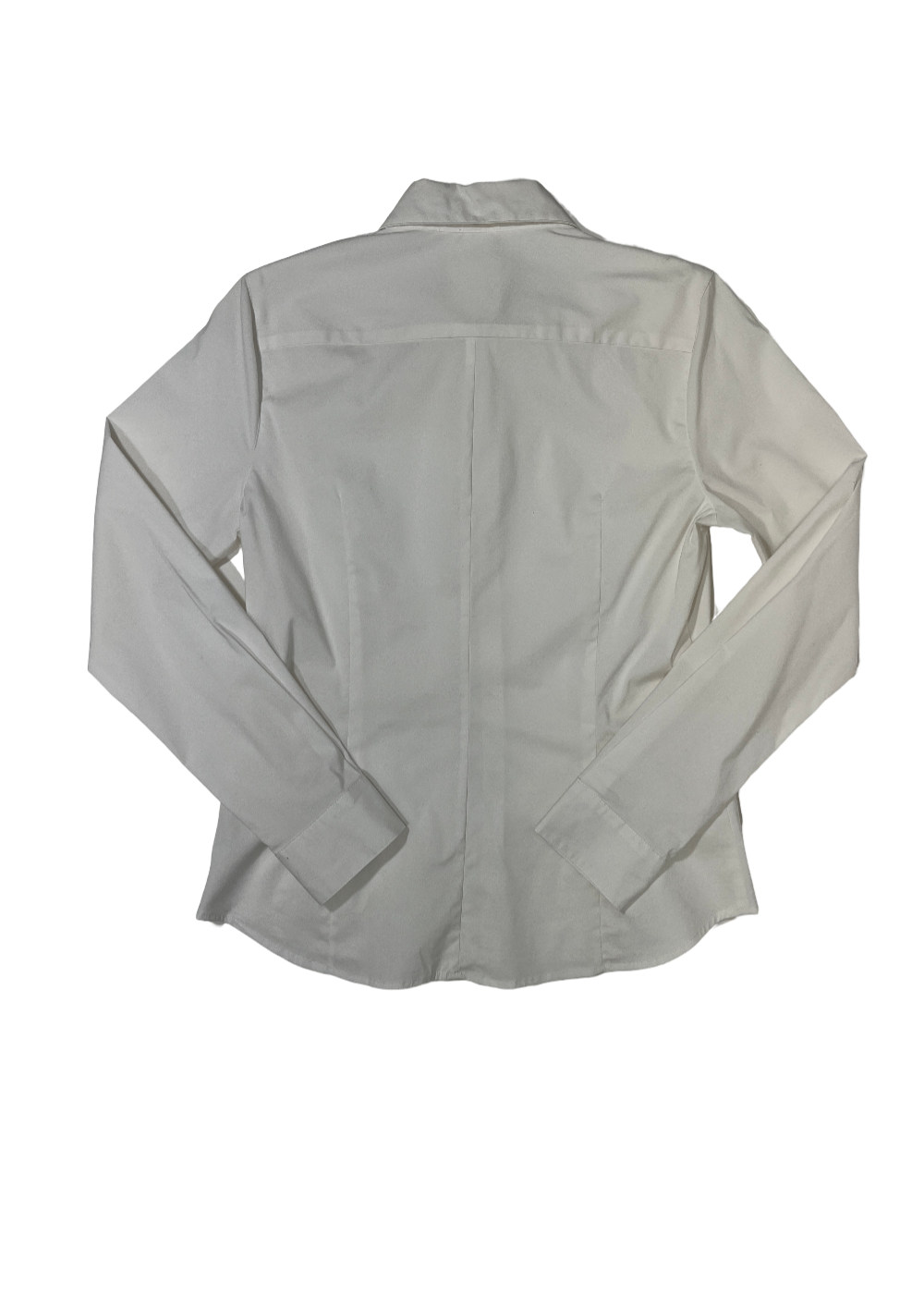 Cotton Stretch White Shirt / Size 12