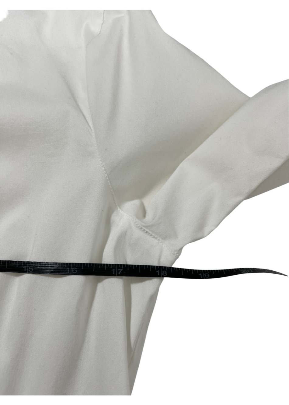 Cotton Stretch White Shirt / Size 12