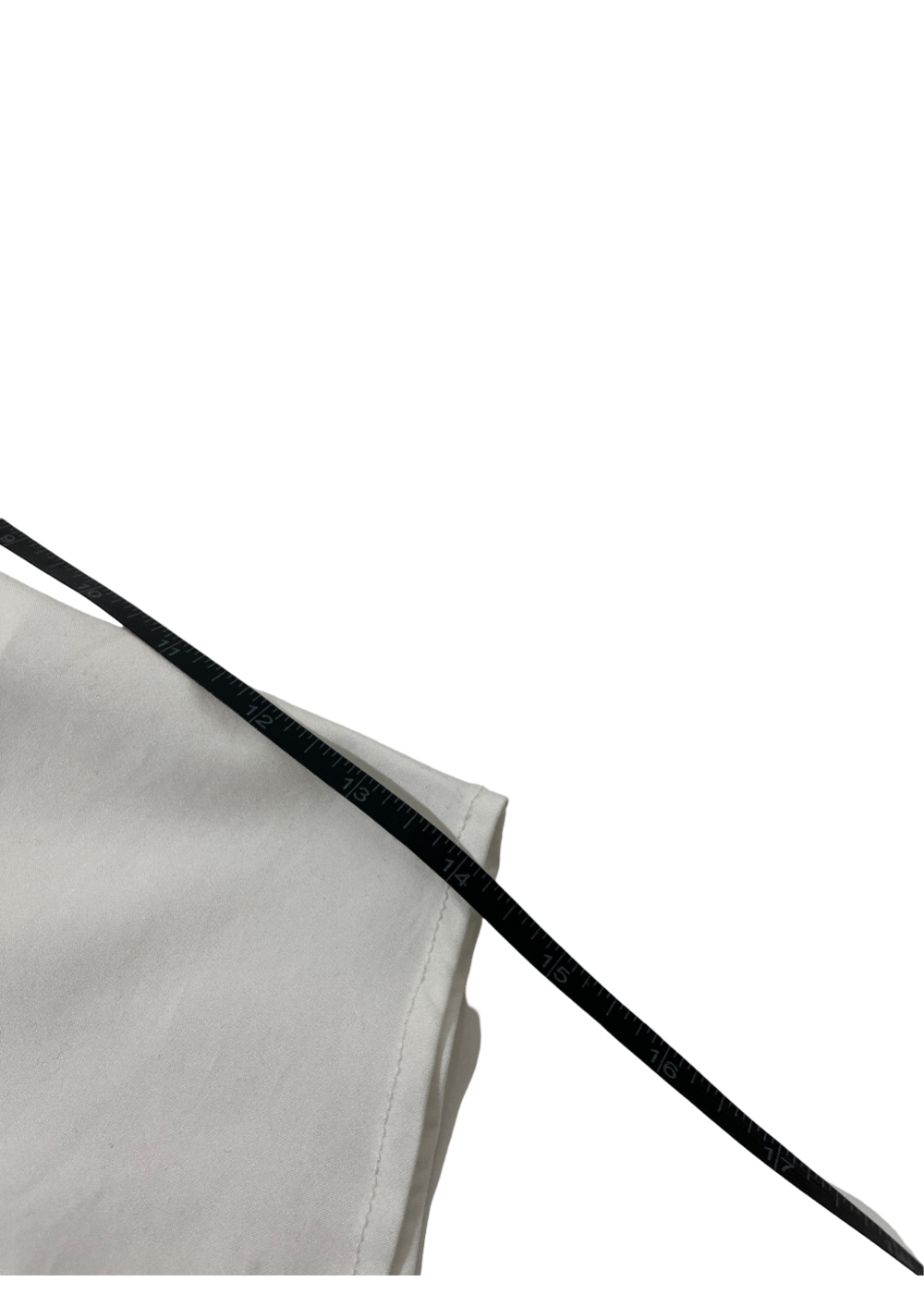 Cotton Stretch White Shirt / Size 12