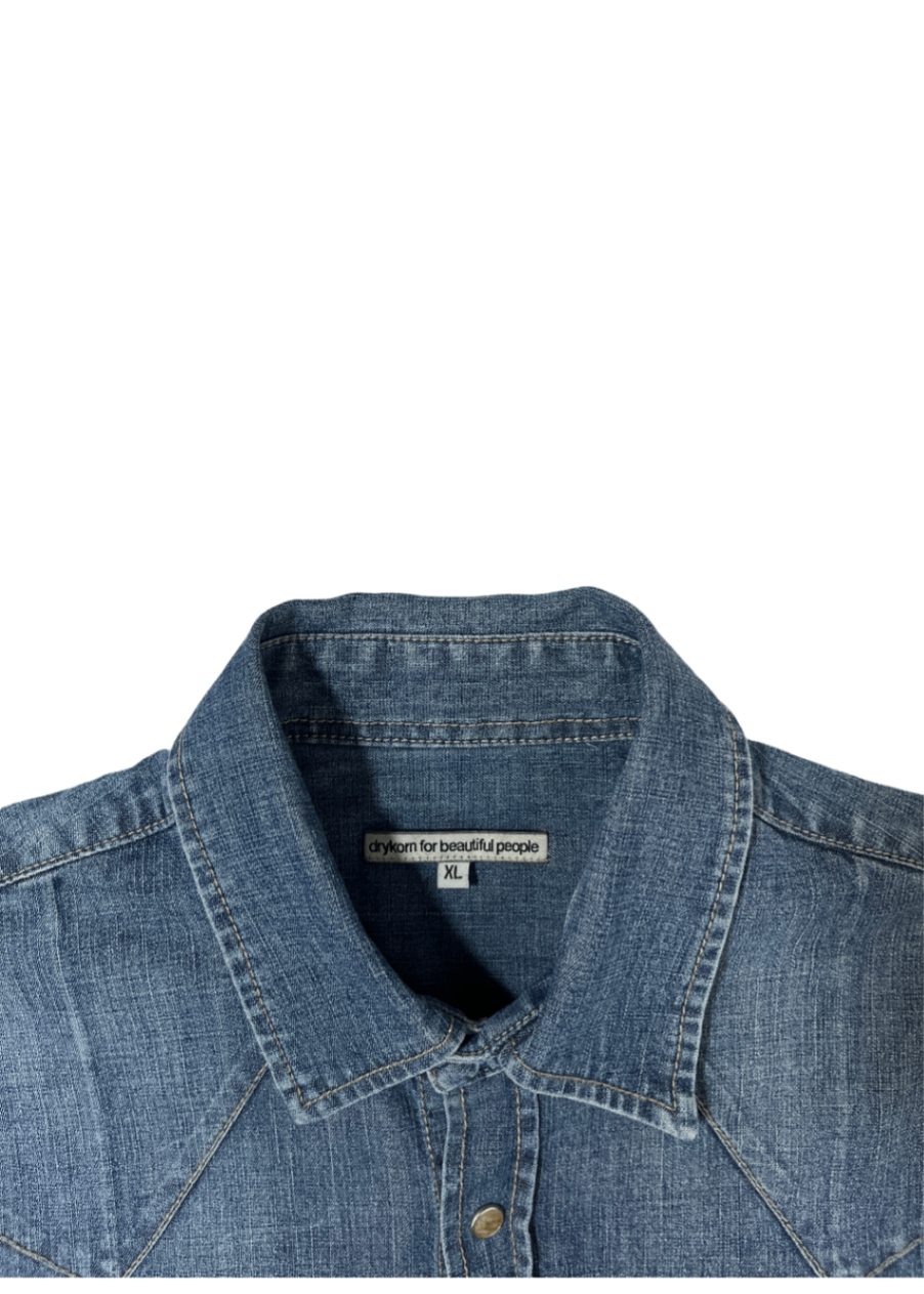 Western Denim Shirt / Size XL
