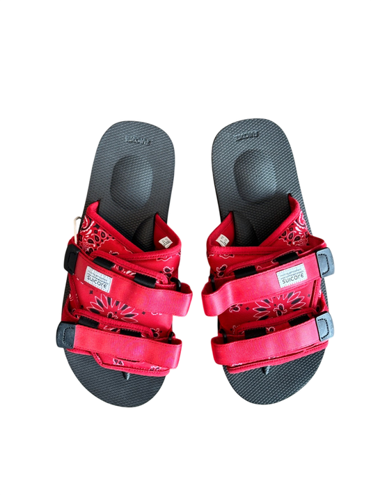 Moto Cab Sandal Red Bandana / Size 10