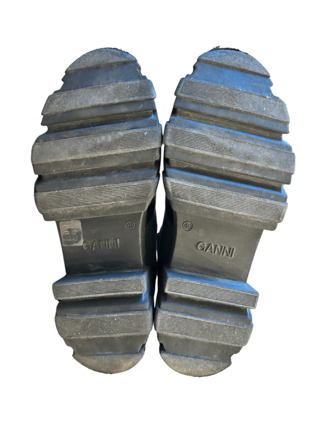 Cleated Leather Boots Green / Size 40