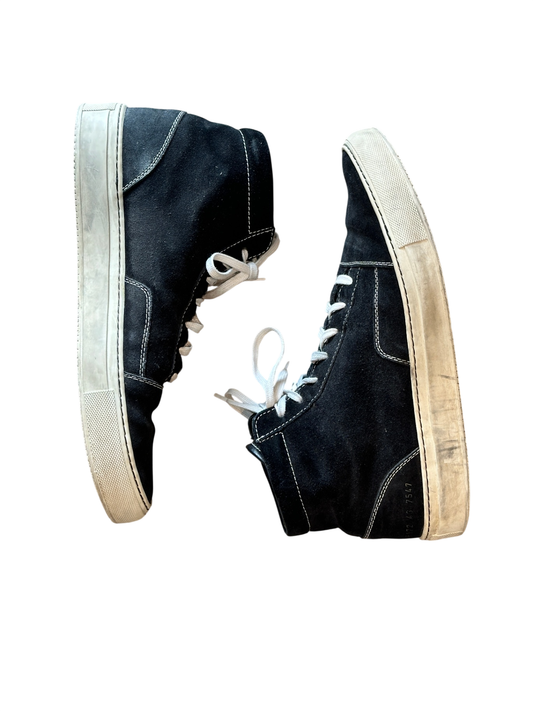 High Top Suede Sneakers Black / Size 10