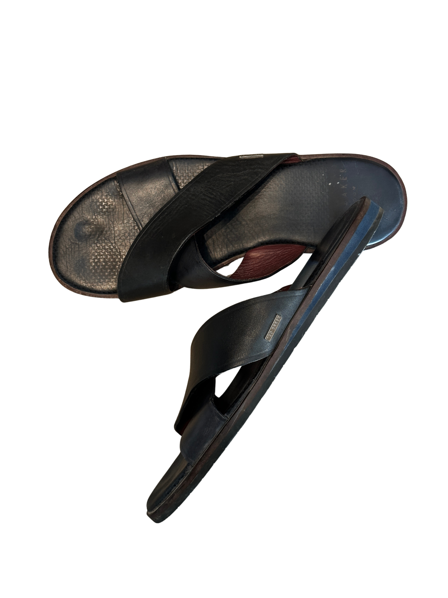Punxell Leather Sandals Black / Size 11