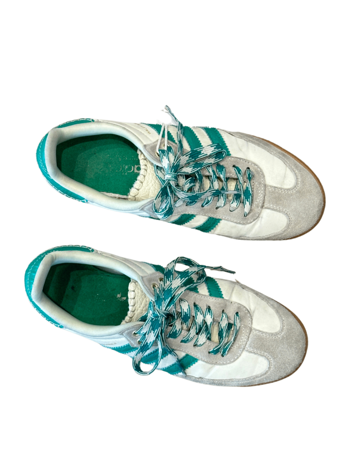 Wales Bonner Adidas Samba Green/Cream / Size 7.5W