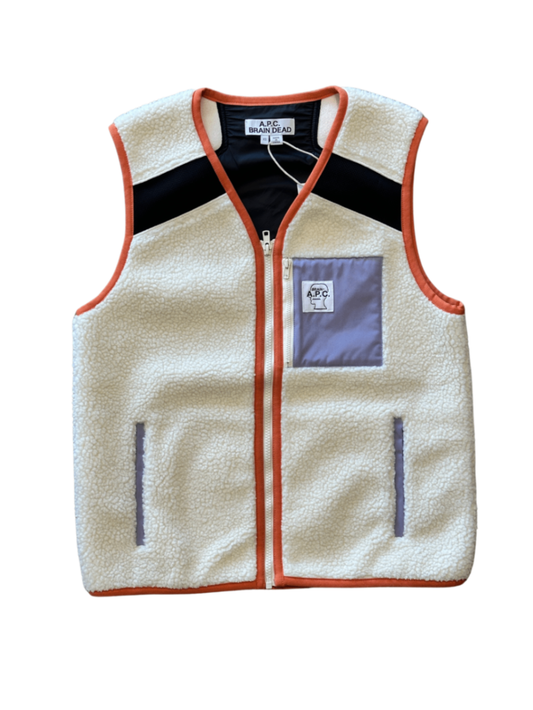 A.P.C. X Brain Dead Jo Sherpa Vest / Size XS