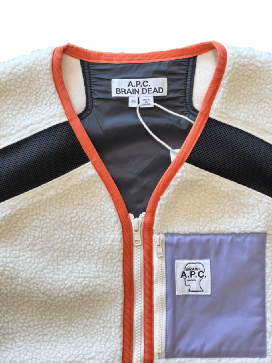 A.P.C. X Brain Dead Jo Sherpa Vest / Size XS