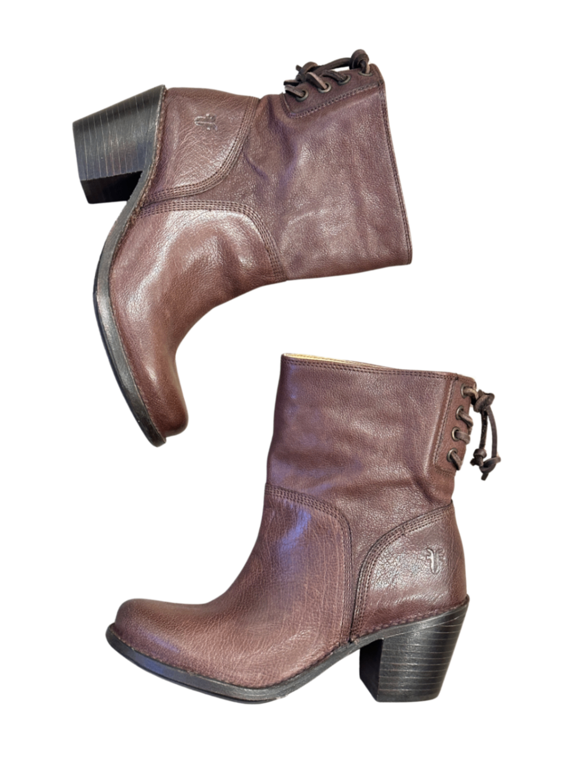 Carmen Short Back Lace Boot Brown / Size 6