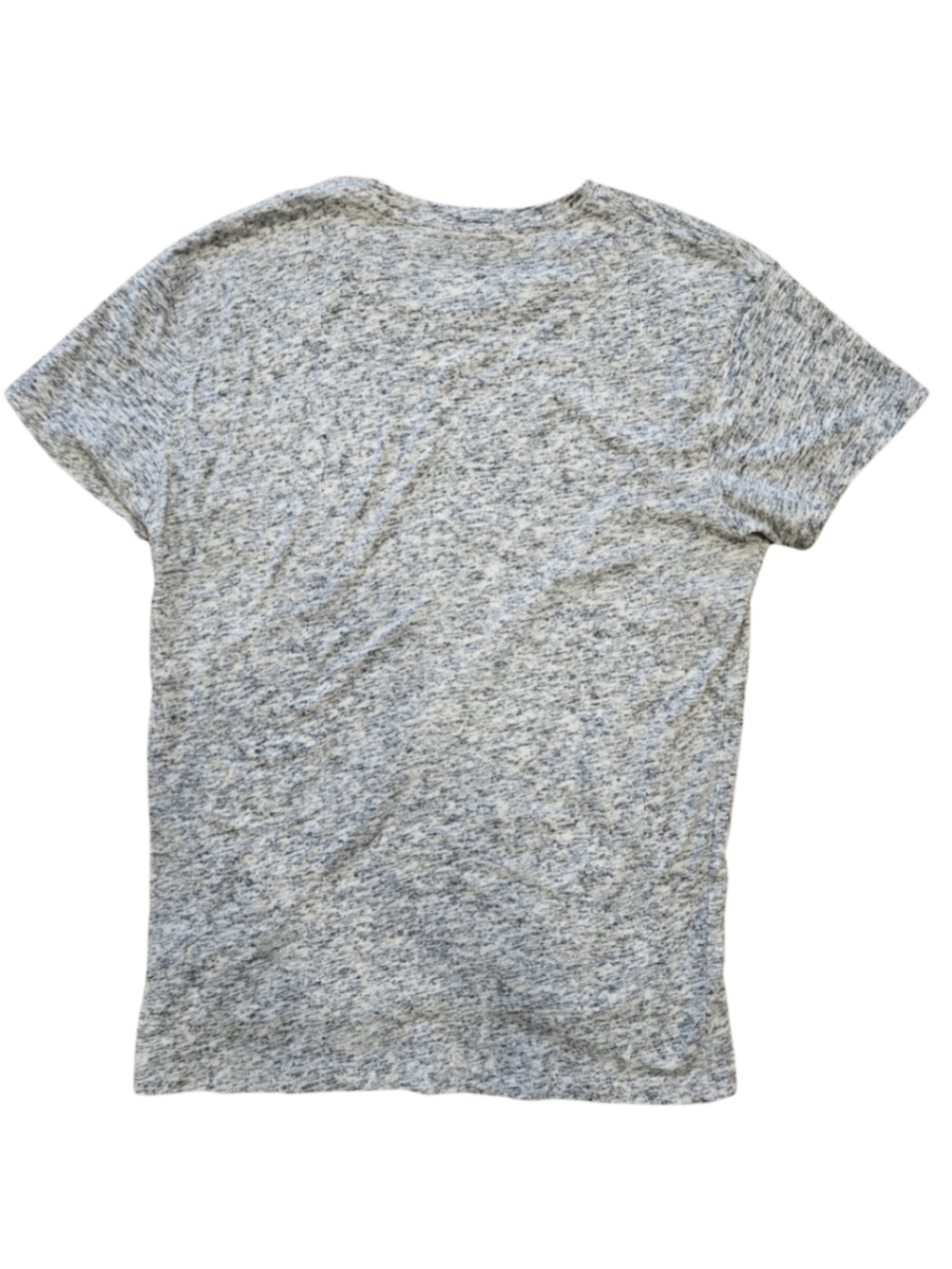 White/Black Marled T-Shirt / Size L