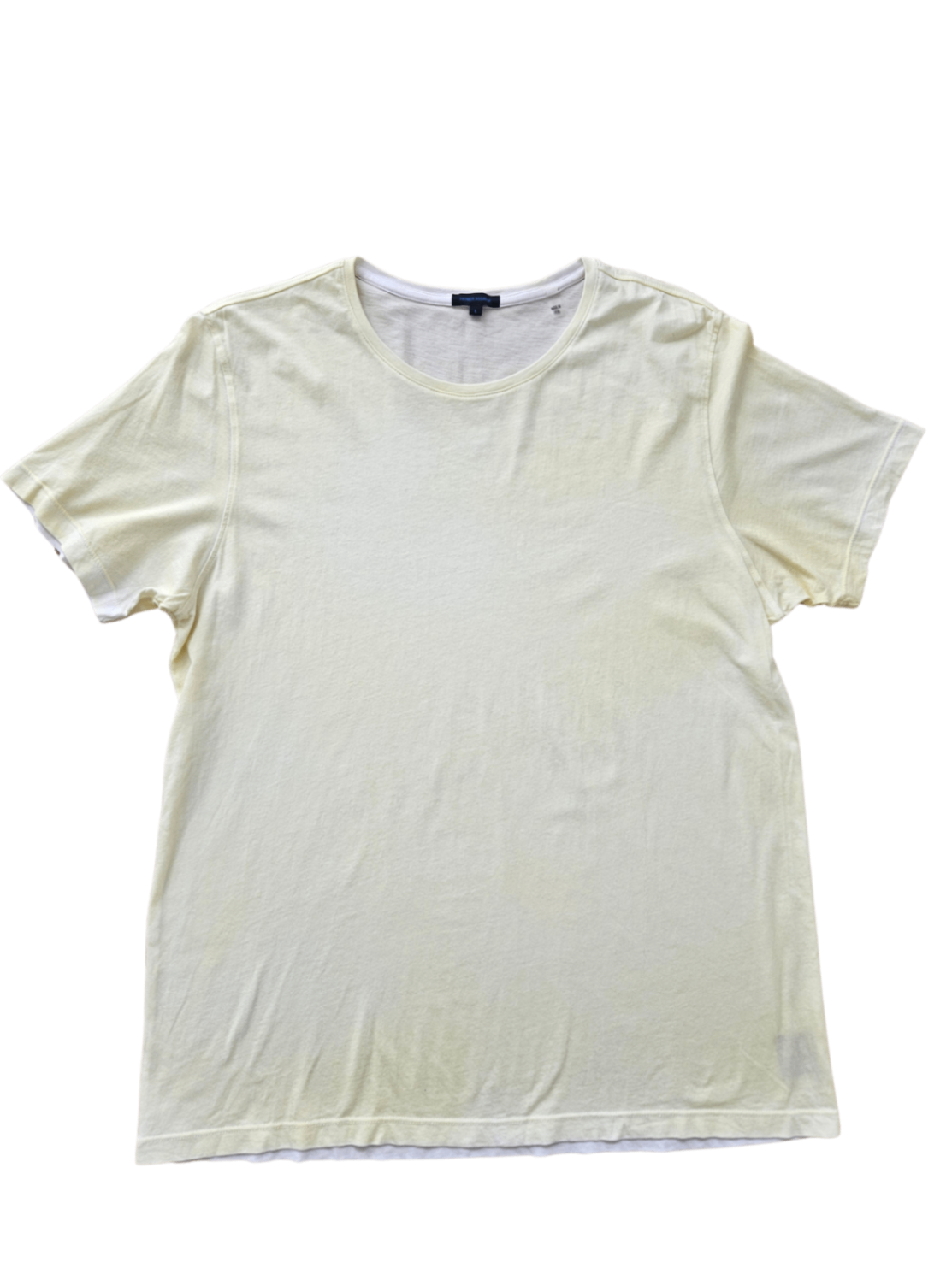 Pima Cotton Spray Wash T-Shirt Yellow / Size L