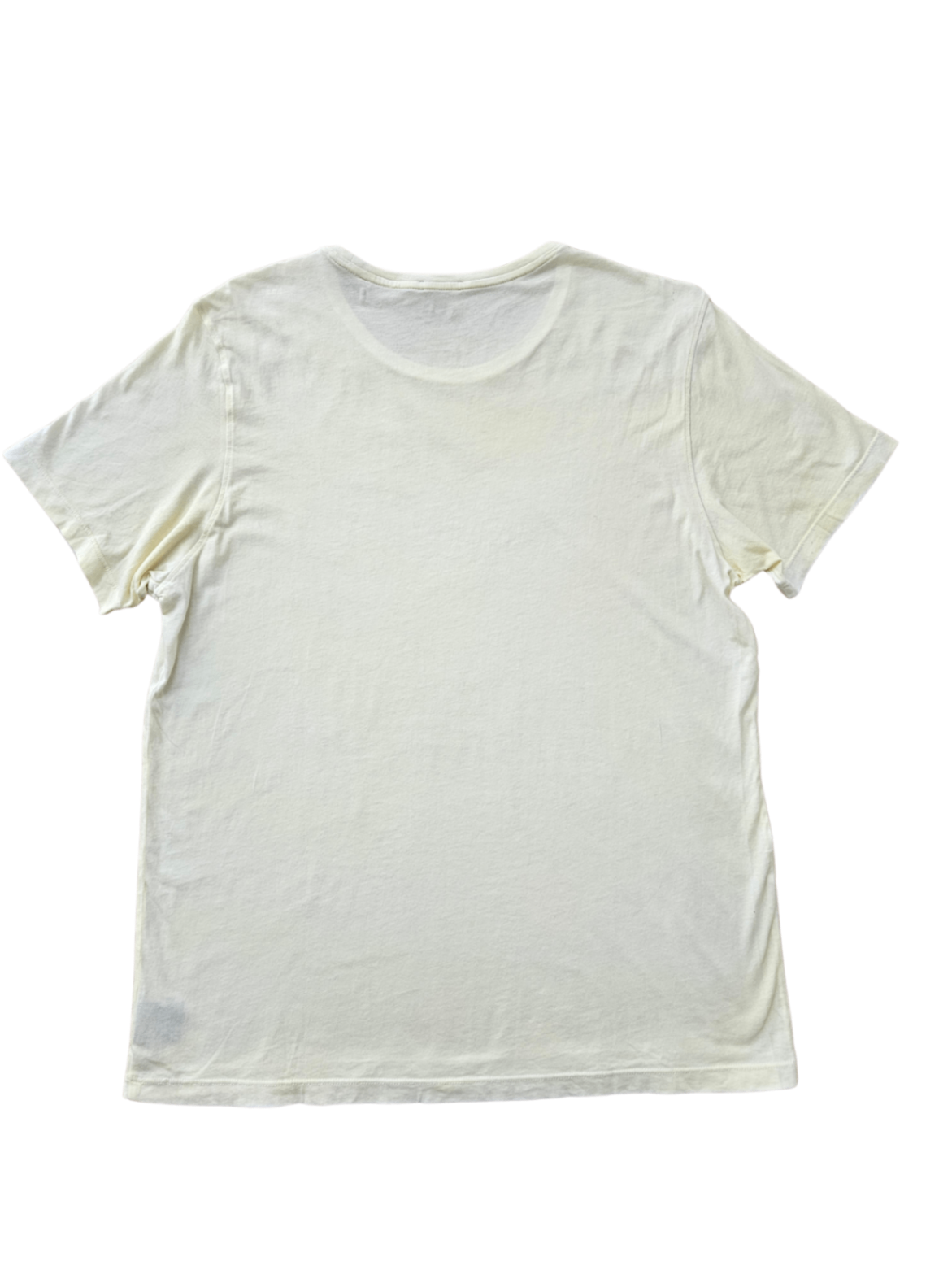 Pima Cotton Spray Wash T-Shirt Yellow / Size L