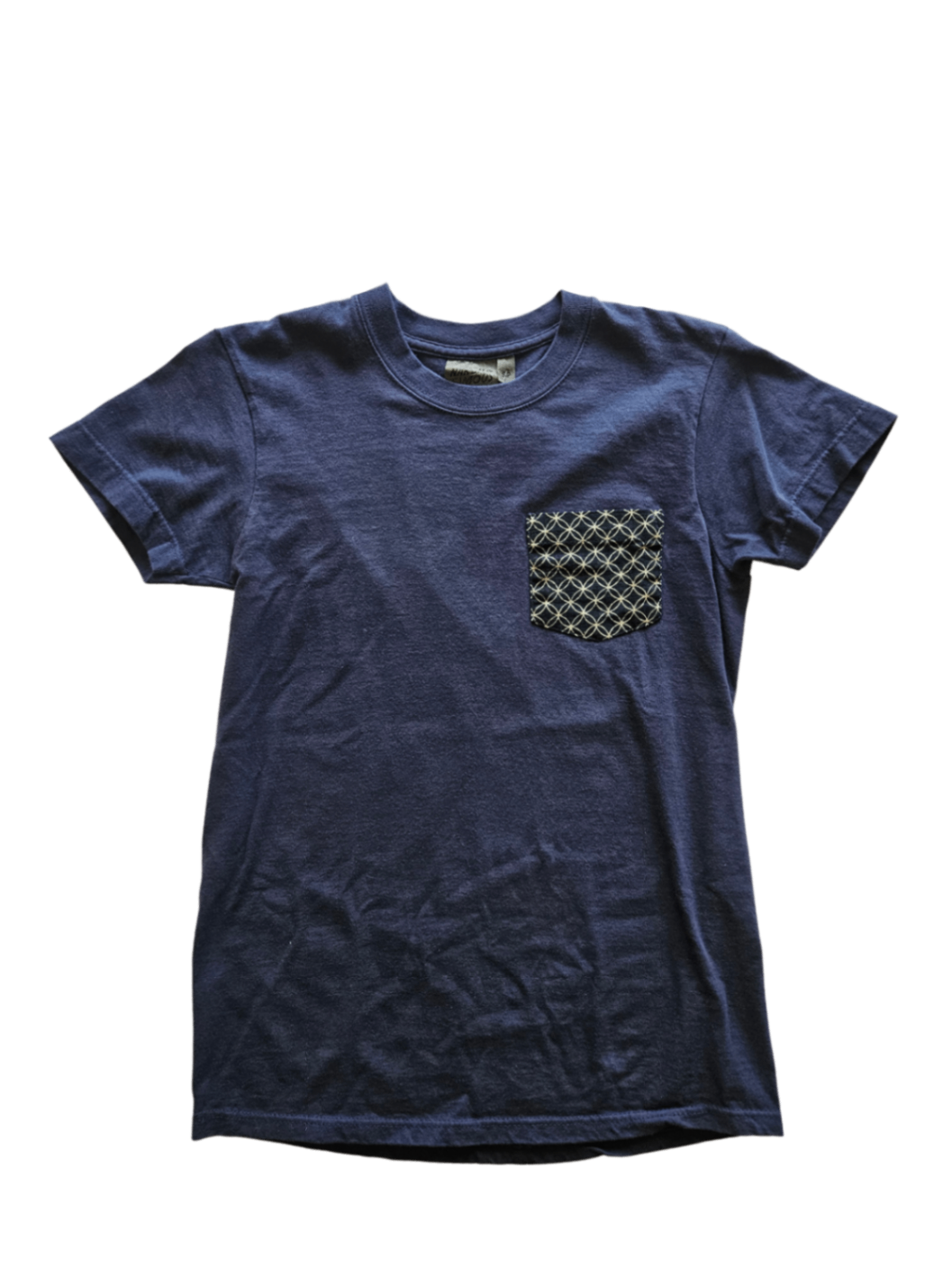 Pocket Tee Navy Kimono Print / Size S