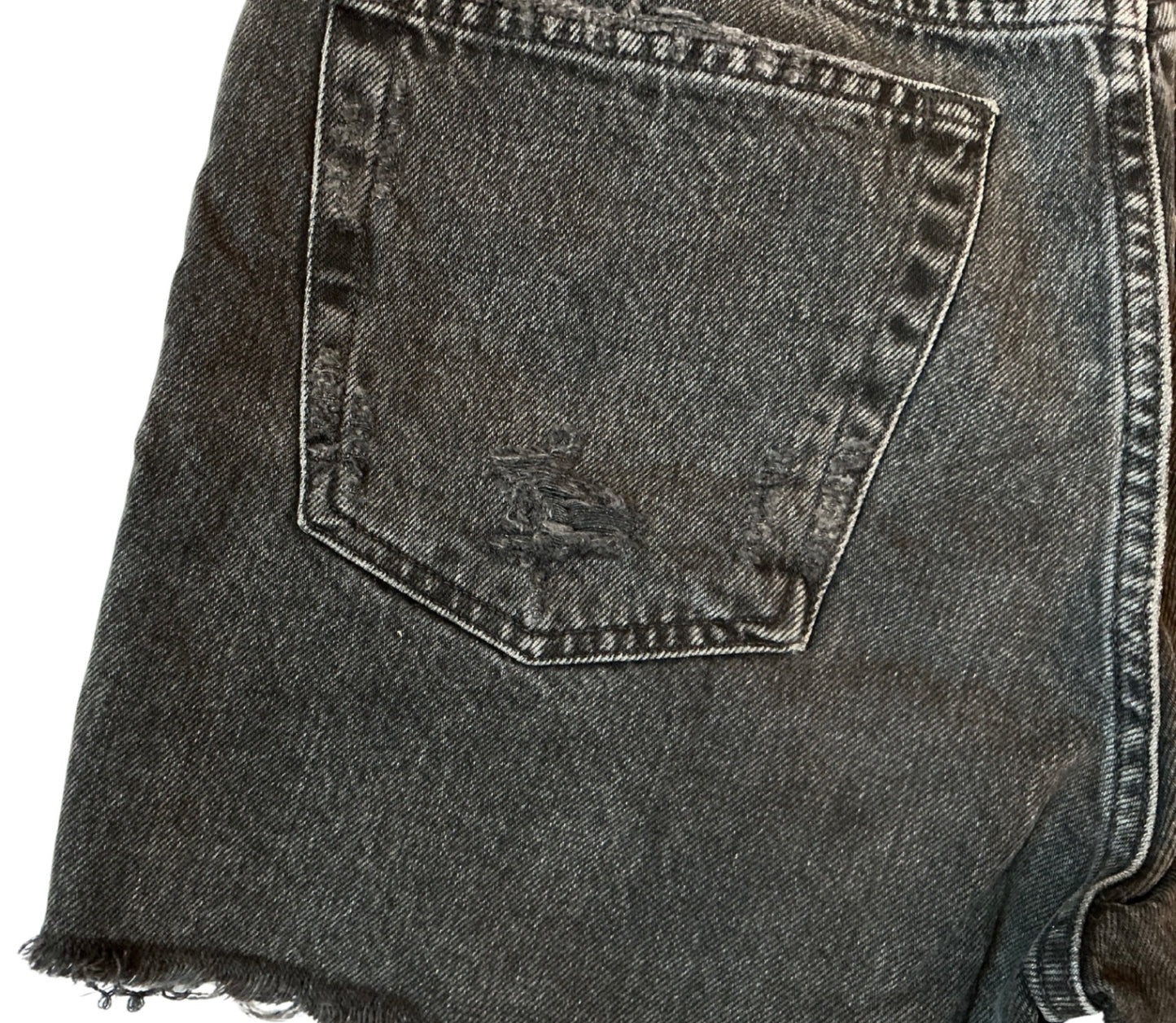 Riley Cut Off Jean Short Washed Black / Size 26