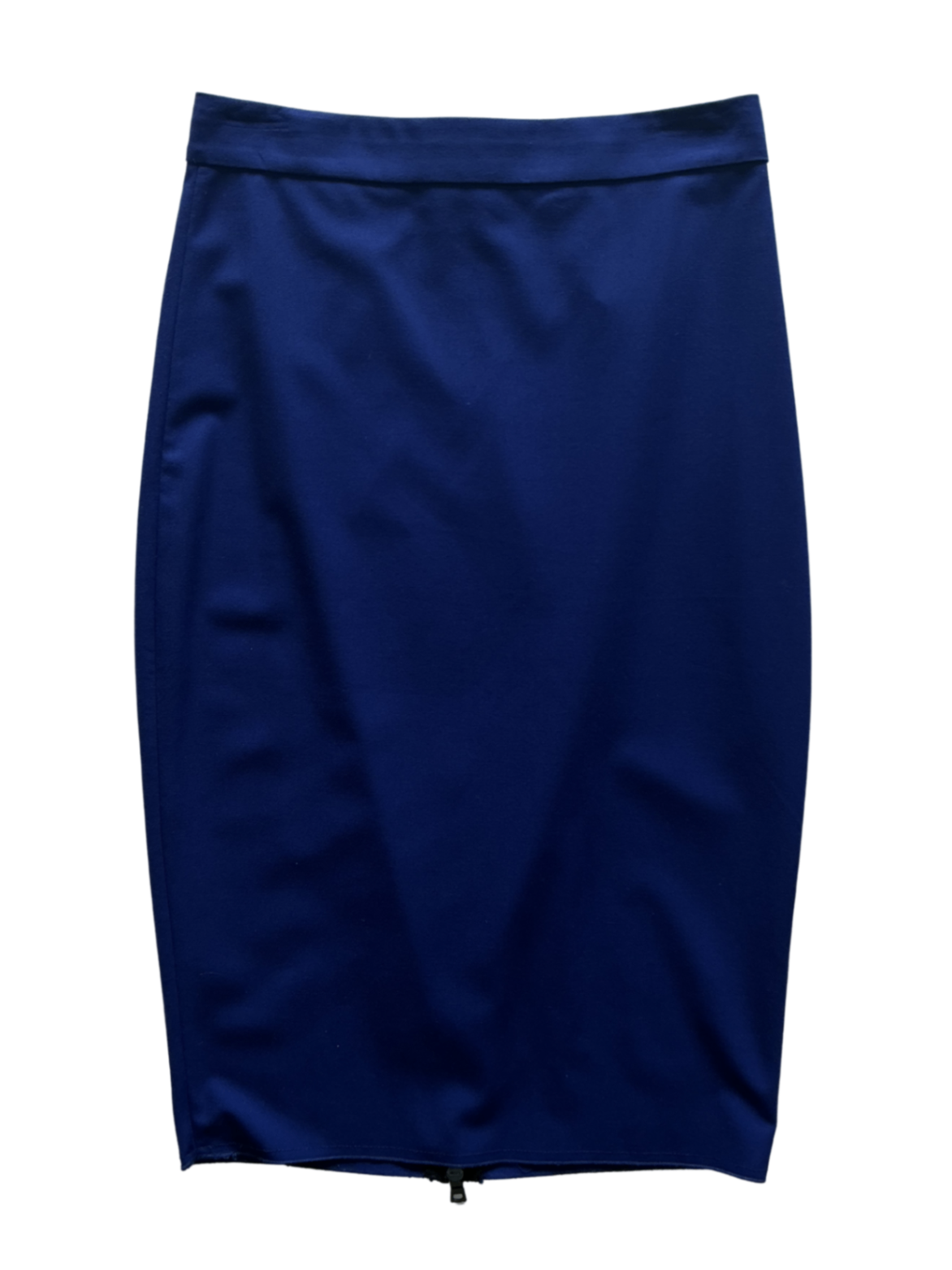 Cobalt Zip Back Pencil Skirt / Size 4