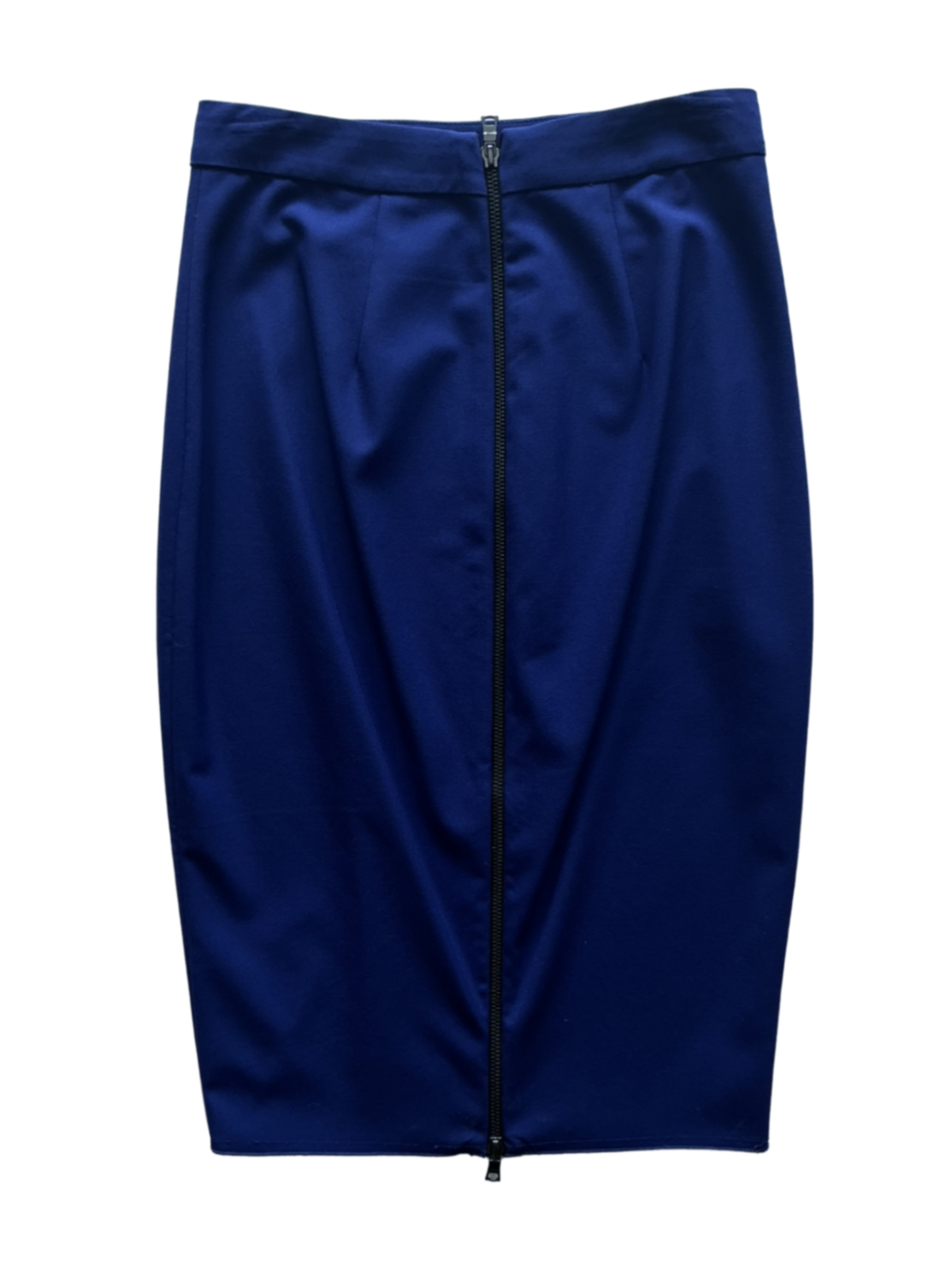 Cobalt Zip Back Pencil Skirt / Size 4