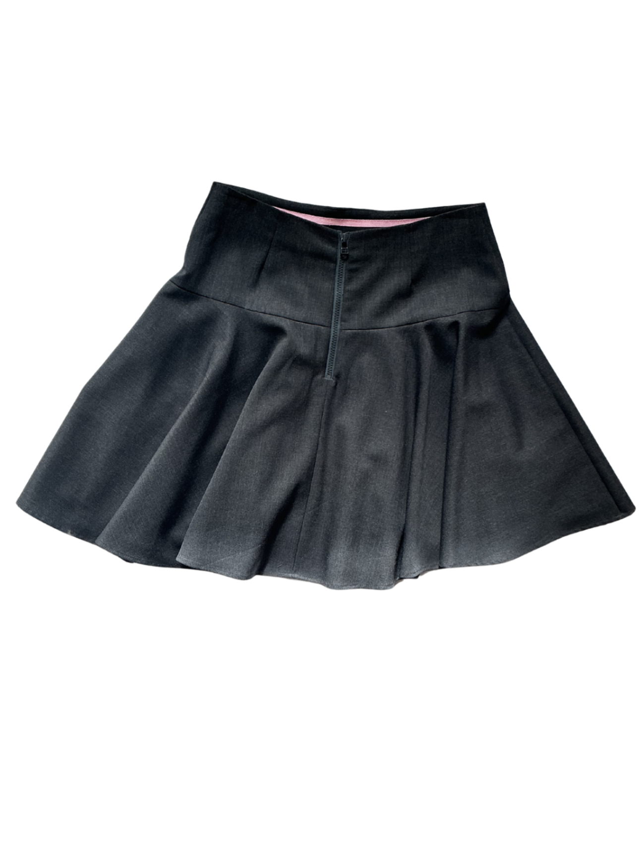 Charcoal Skater Mini Skirt / Size 6