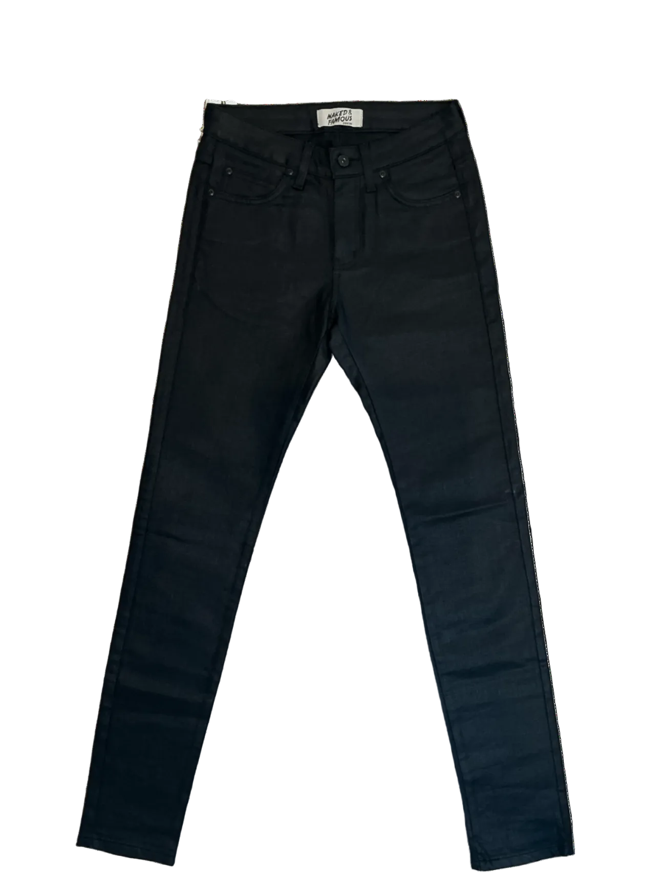 Super Skinny Guy Black Waxed Stretch / Size 29