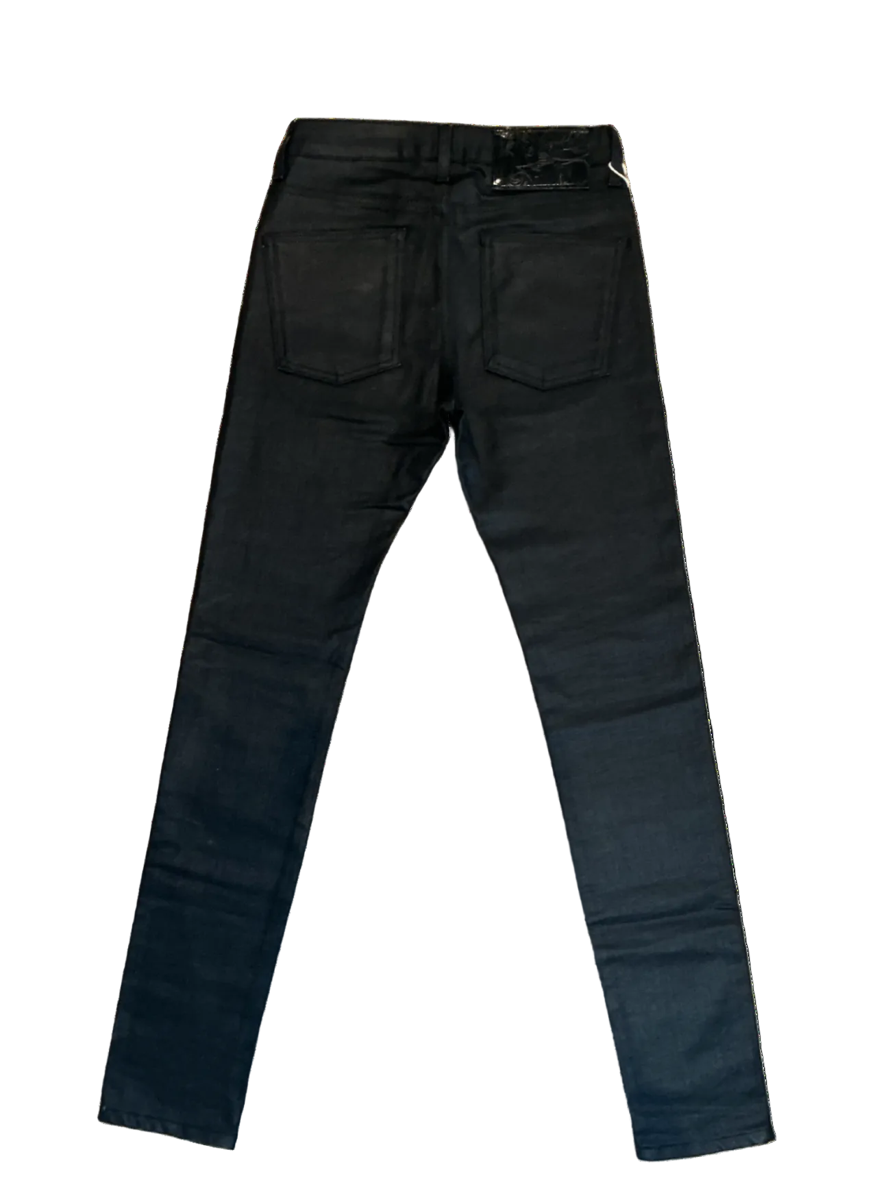 Super Skinny Guy Black Waxed Stretch / Size 29