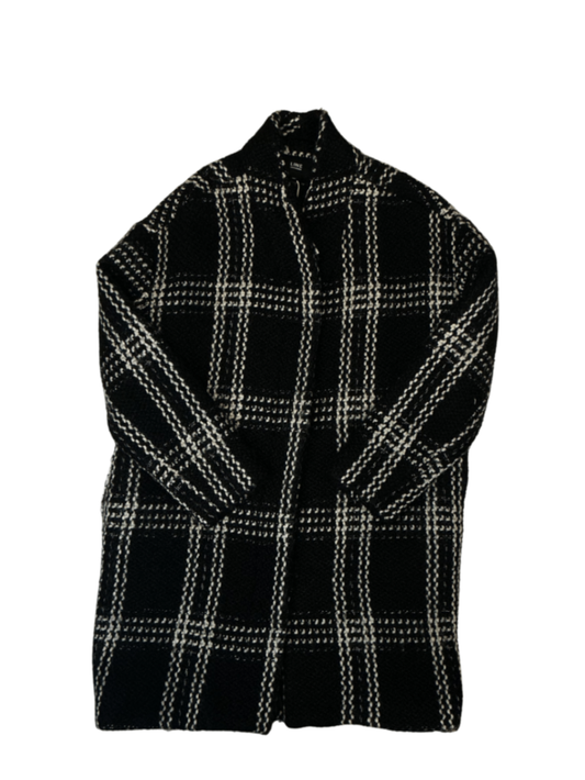 Plaid Coat Black/White / Size S
