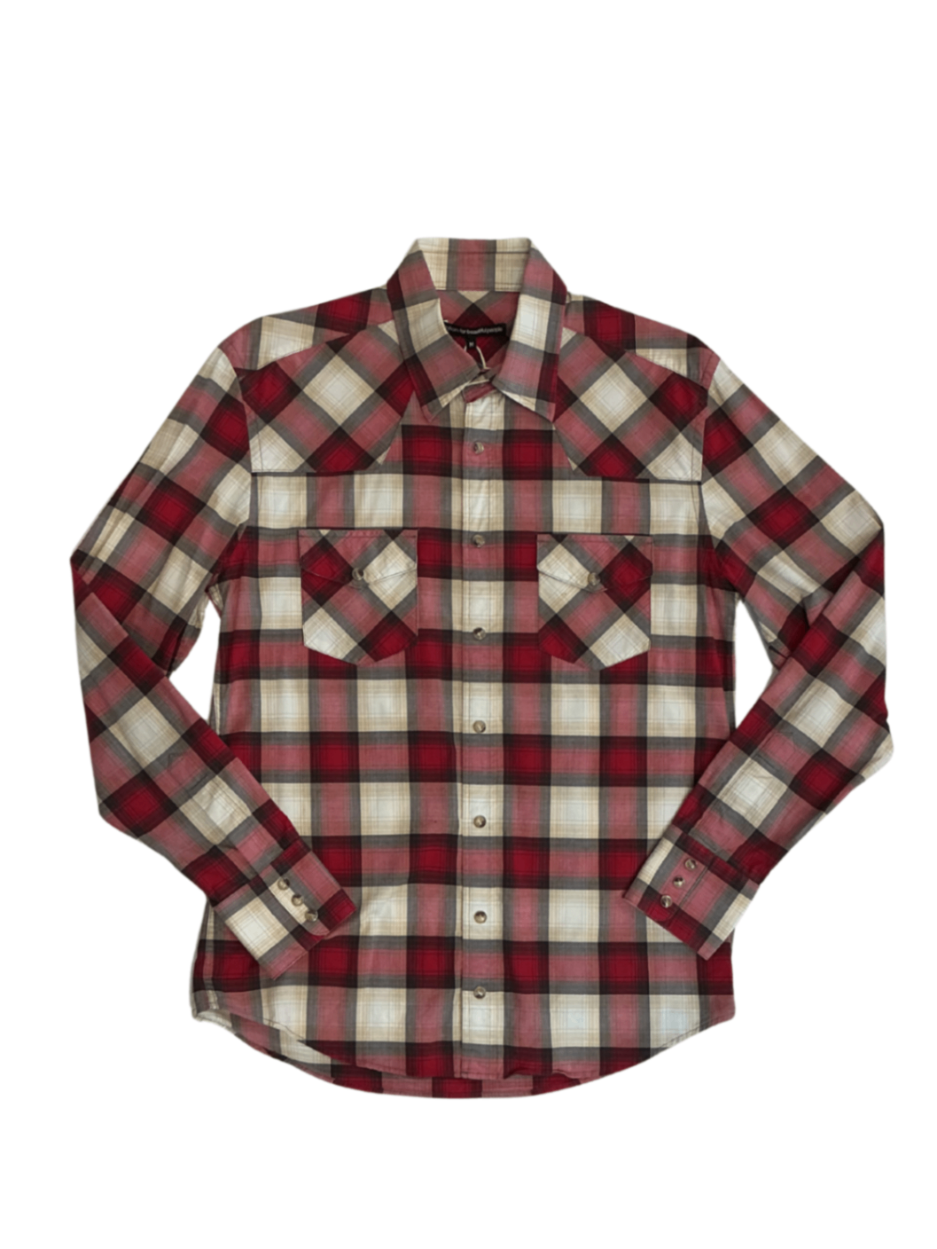 Johnny Western Plaid Button-Up Red / Size M