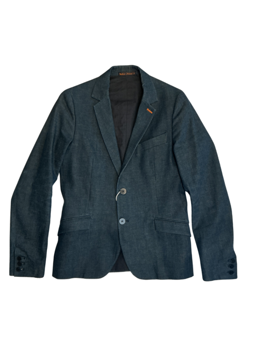 Vintage Unisex Greencast Denim Blazer / Size S