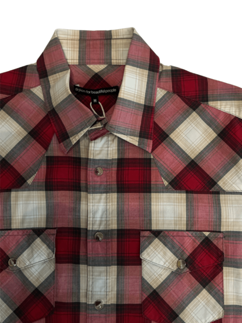 Johnny Western Plaid Button-Up Red / Size M