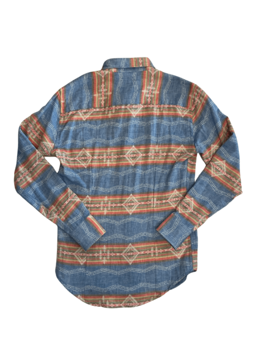 Navajo Print Vintage Longsleeve Shirt / Size S