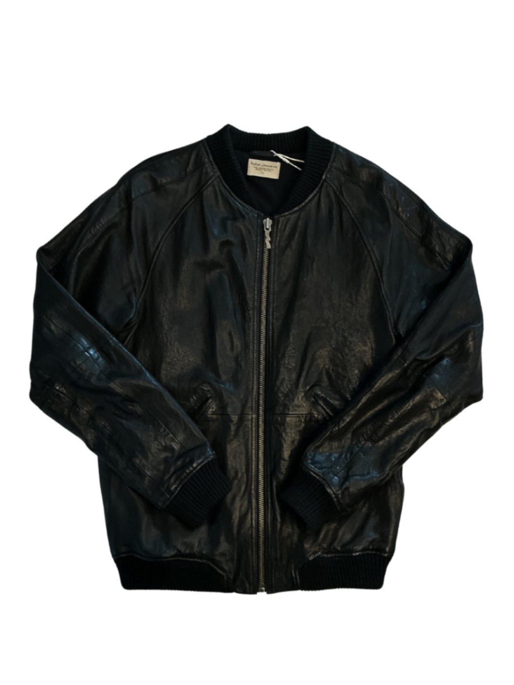 Brook Leather Bomber Jacket Black / Size M