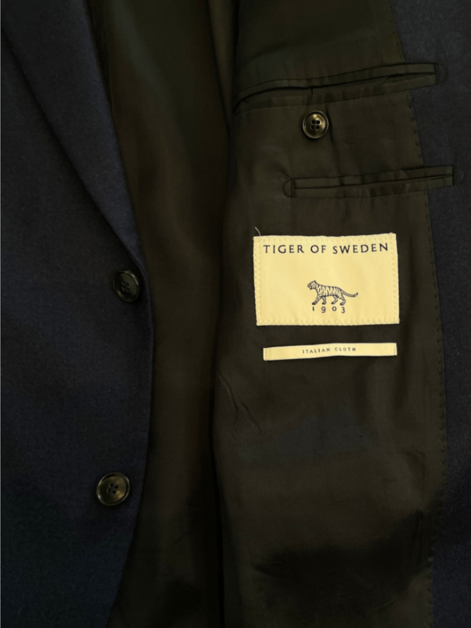 Jamonte Wool Suit Jacket Marled Blue / Size 44