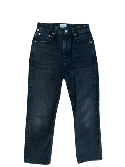 Zurie Straight Jean Washed Black / Size 24