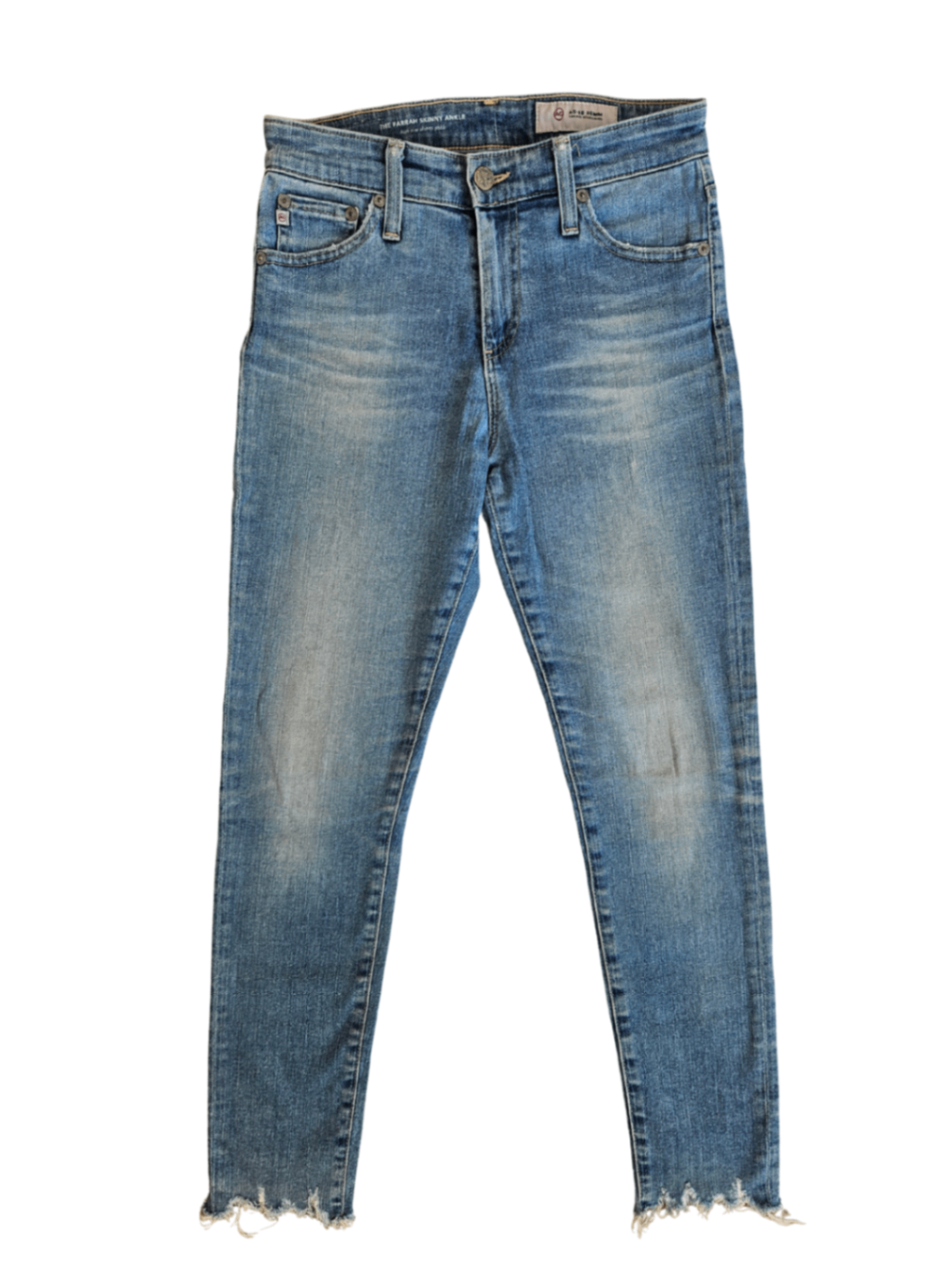 Farrah Skinny Ankle Jean Raw Hem / Size 25