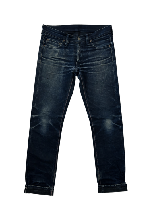 Tight Tapered Selvedge Jeans / Size 30