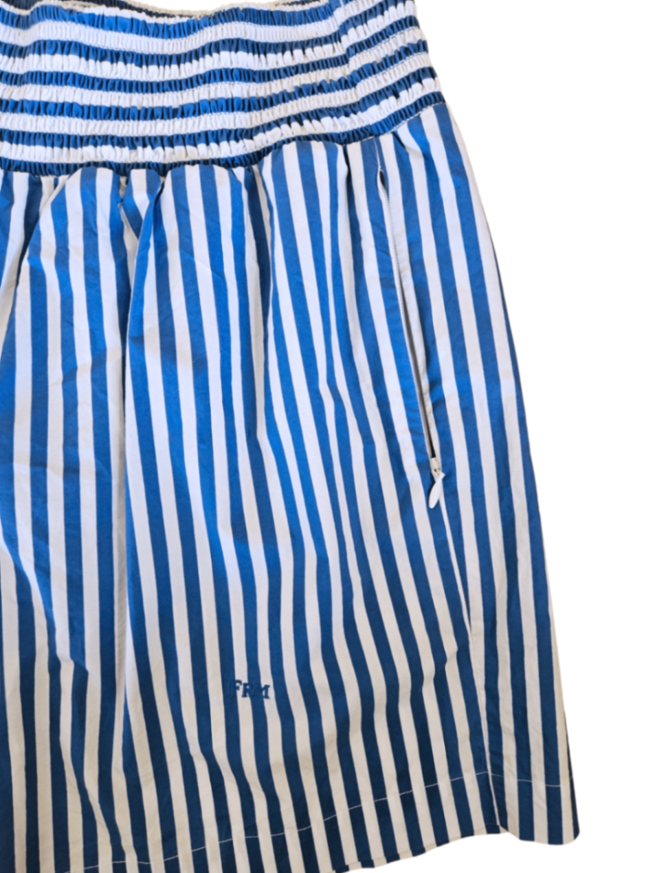Blue/White Striped Organic Cotton Boxer Shorts / Size M