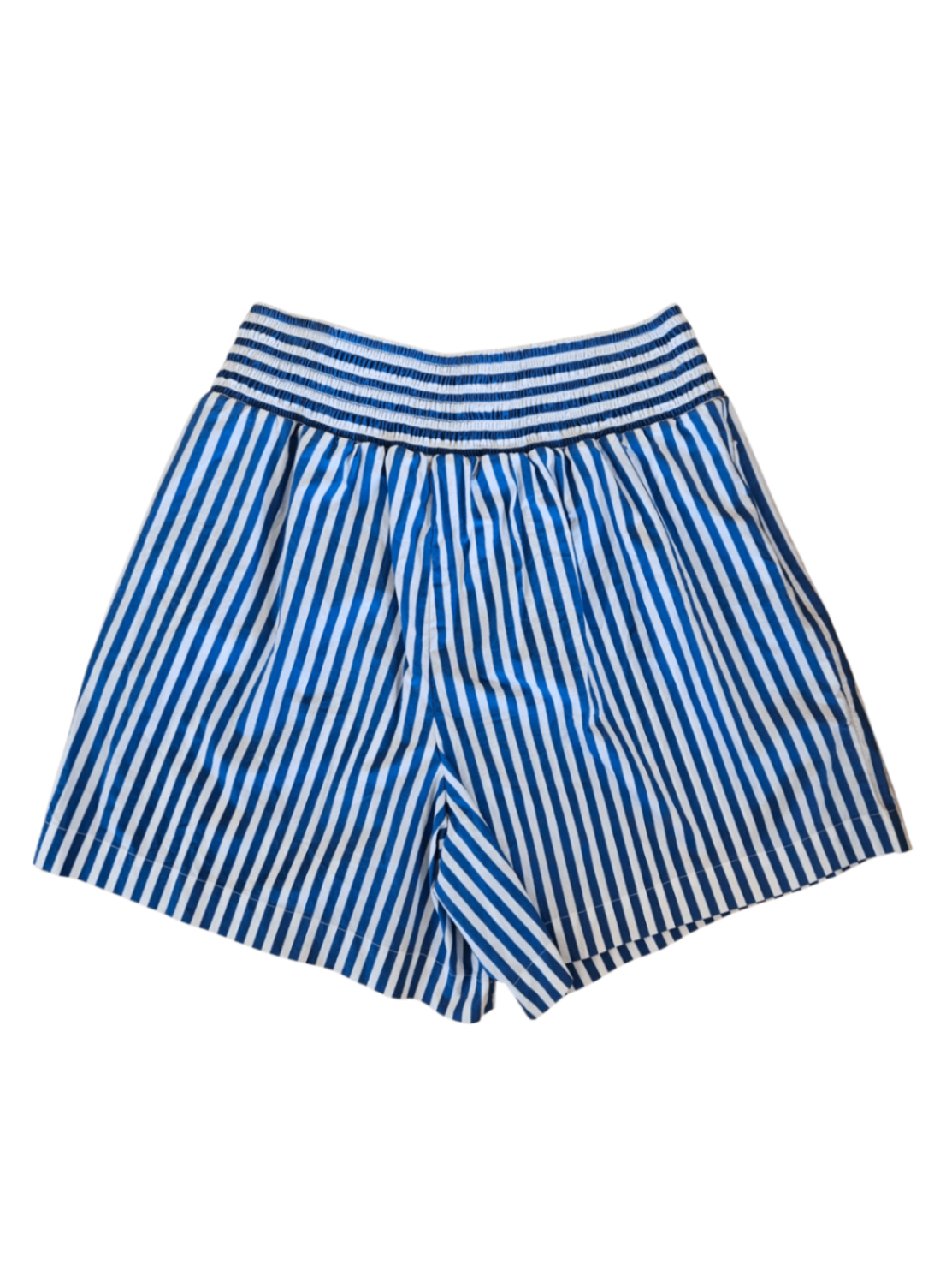 Blue/White Striped Organic Cotton Boxer Shorts / Size M