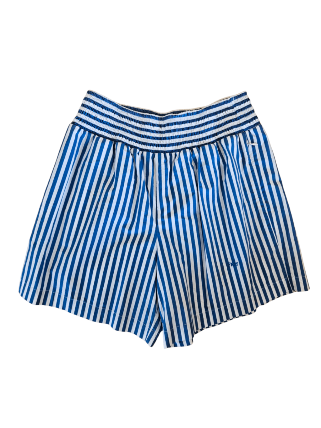 Blue/White Striped Organic Cotton Boxer Shorts / Size M