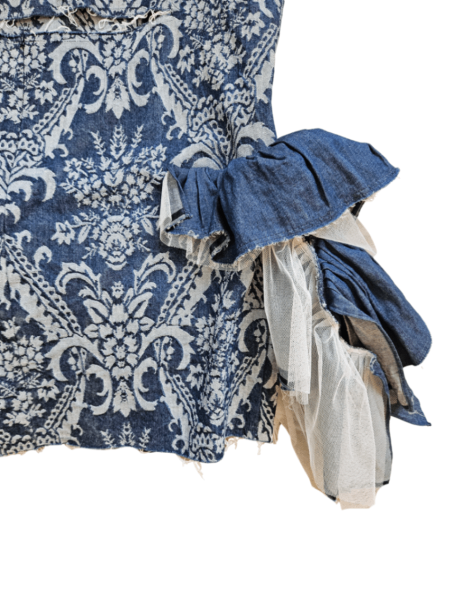 Jacquard Denim Dress / Size S