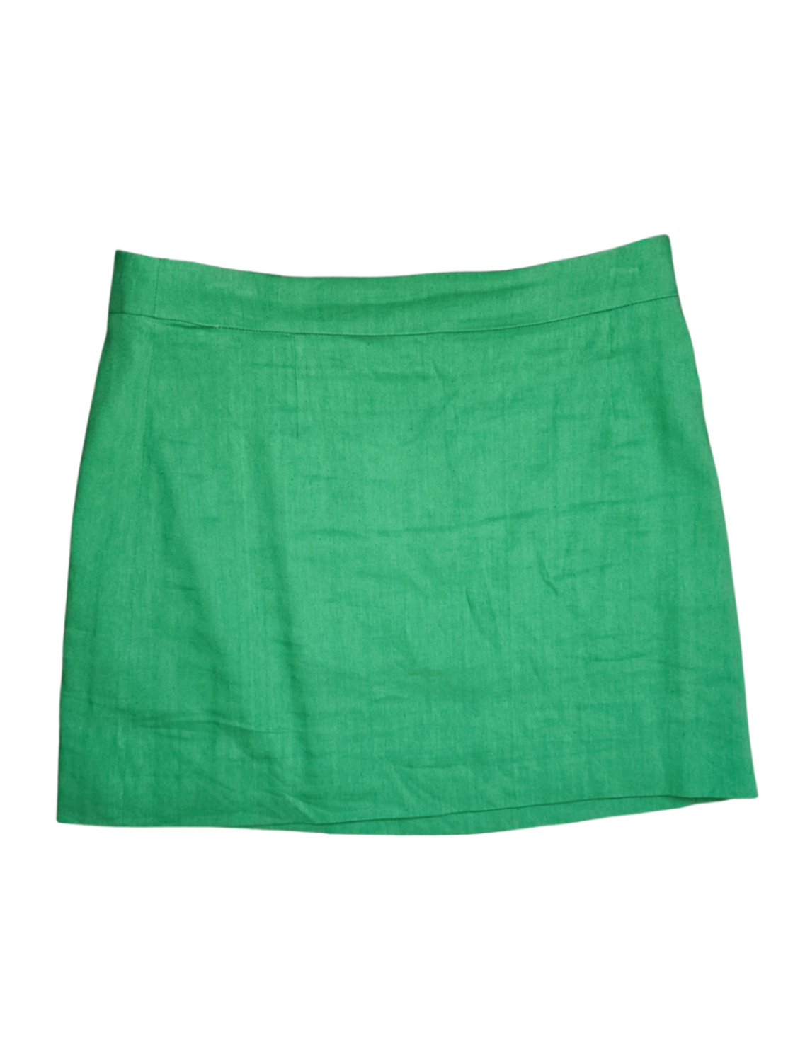 Mini Skirt Linen Green / Size 8