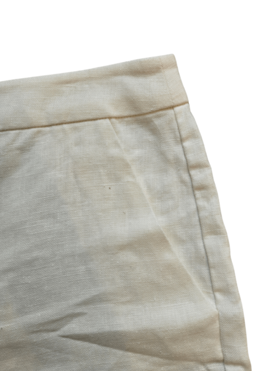 Linen Short White / Size 10