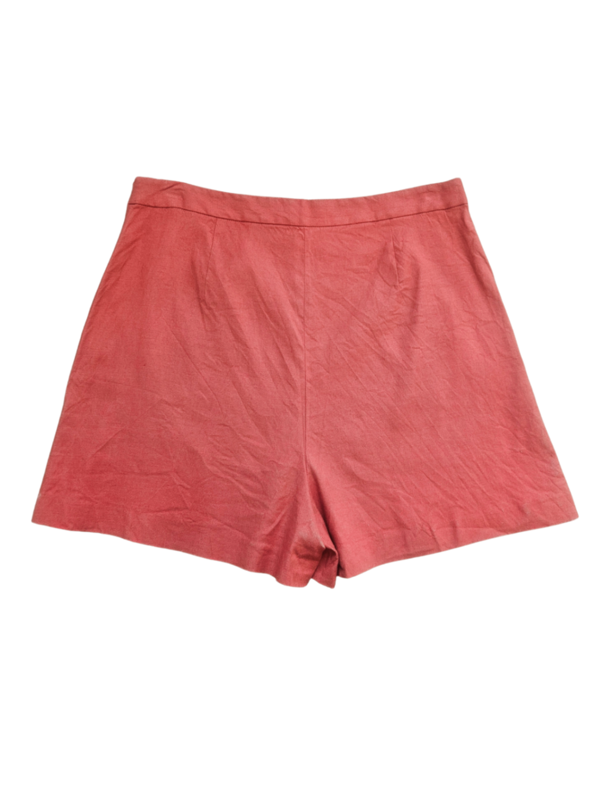 Stretch Linen Short Rust / Size 10
