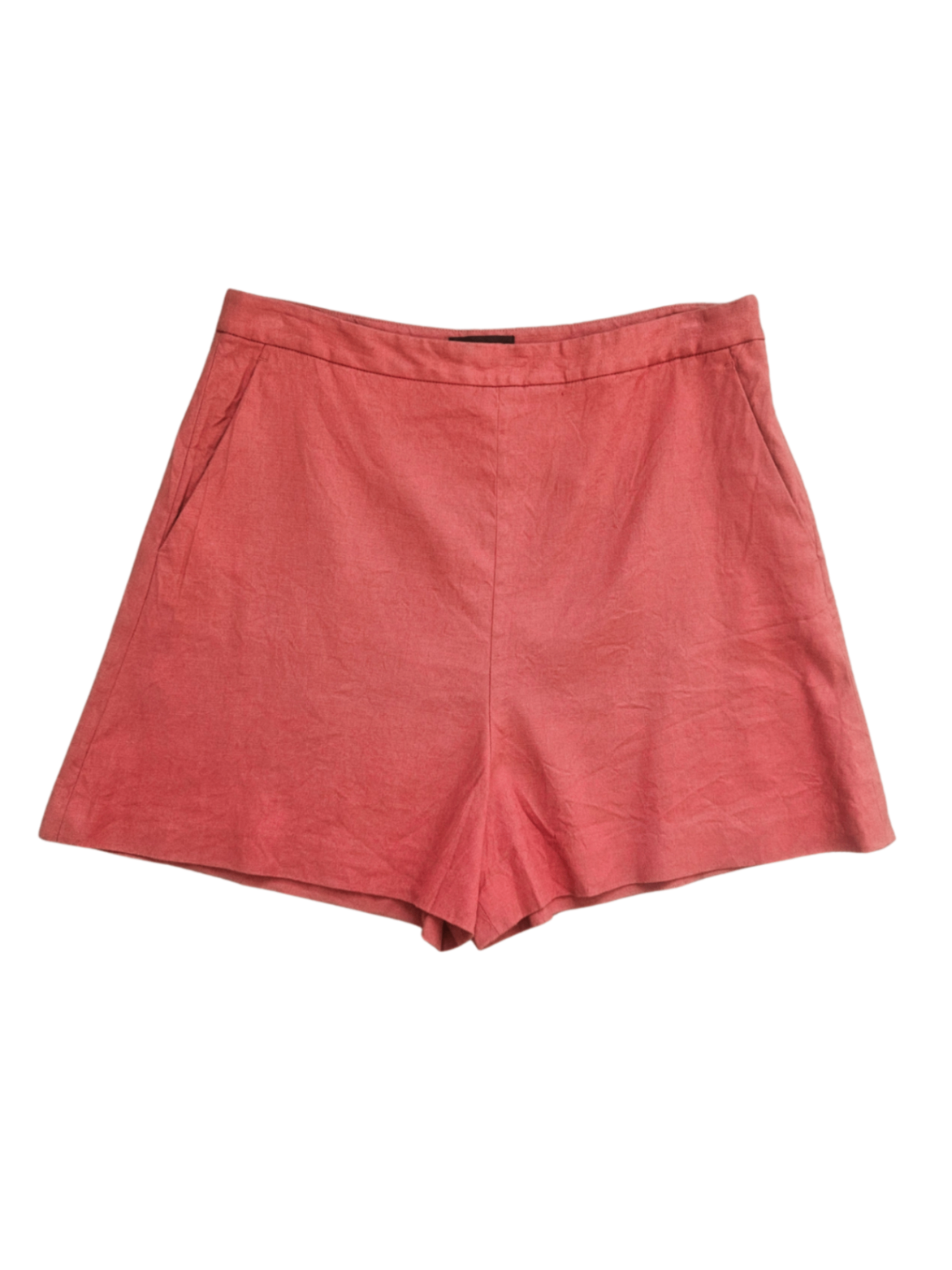 Stretch Linen Short Rust / Size 10